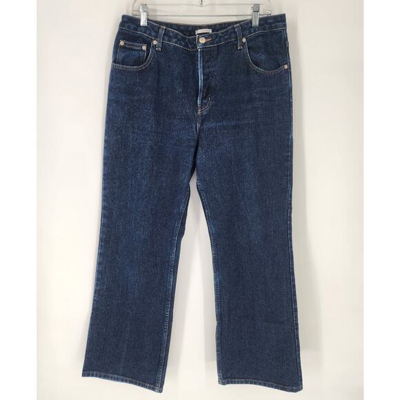 Halogen 100% Cotton Button Fly Straight Leg Jeans Women’s Size 14 - Picture 2 of 10